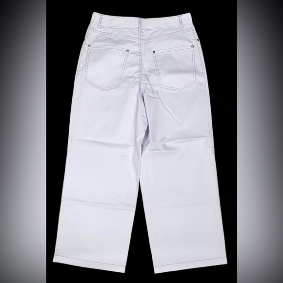 Kate Spade High Rise Wide Leg Pants Button Fly Lilac Purple Size 29 Brand New - Picture 4 of 7